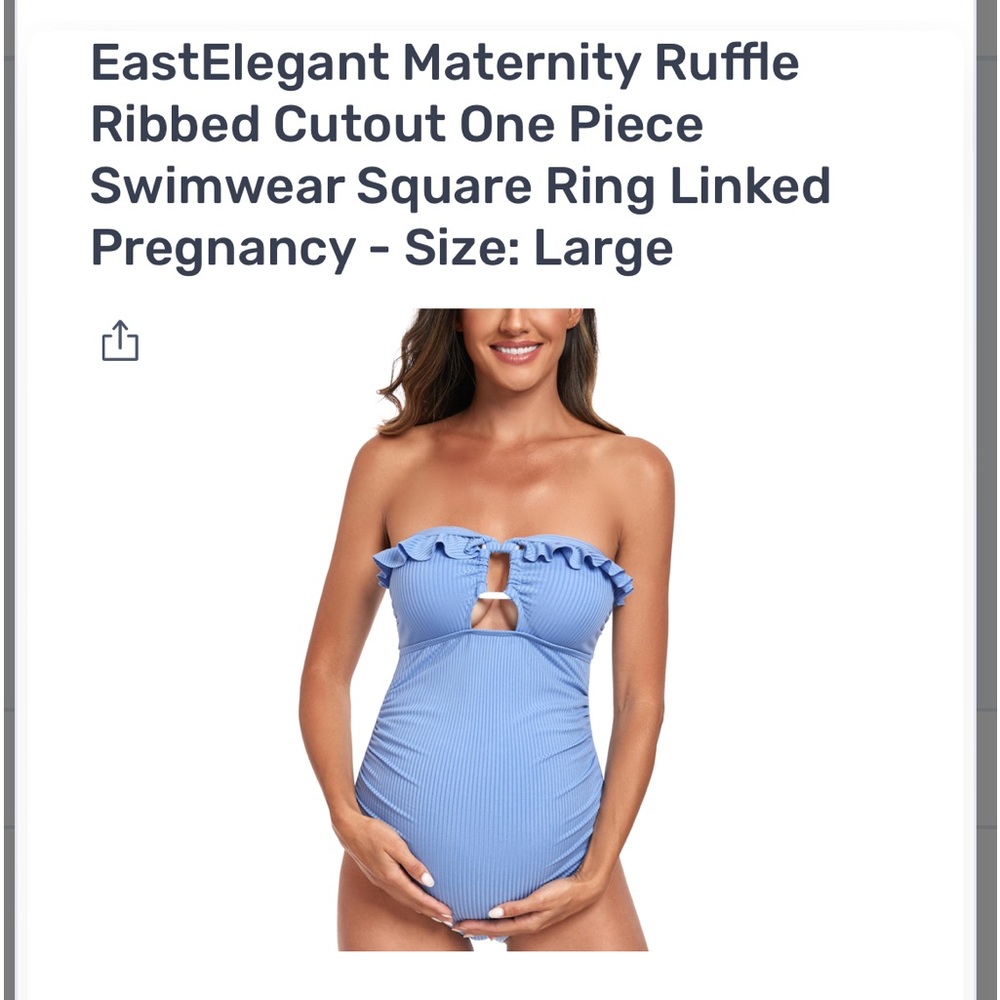East Elegant baby blue one piece - Picture 2 of 5
